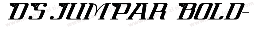 DS JumPar Bold字体转换